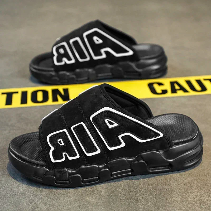 Slippers for Men Flip Flops Air Cushion Design Slide Man Summer New Soft Non-slip Men's Sports Chanclas Hombre Slippers Men