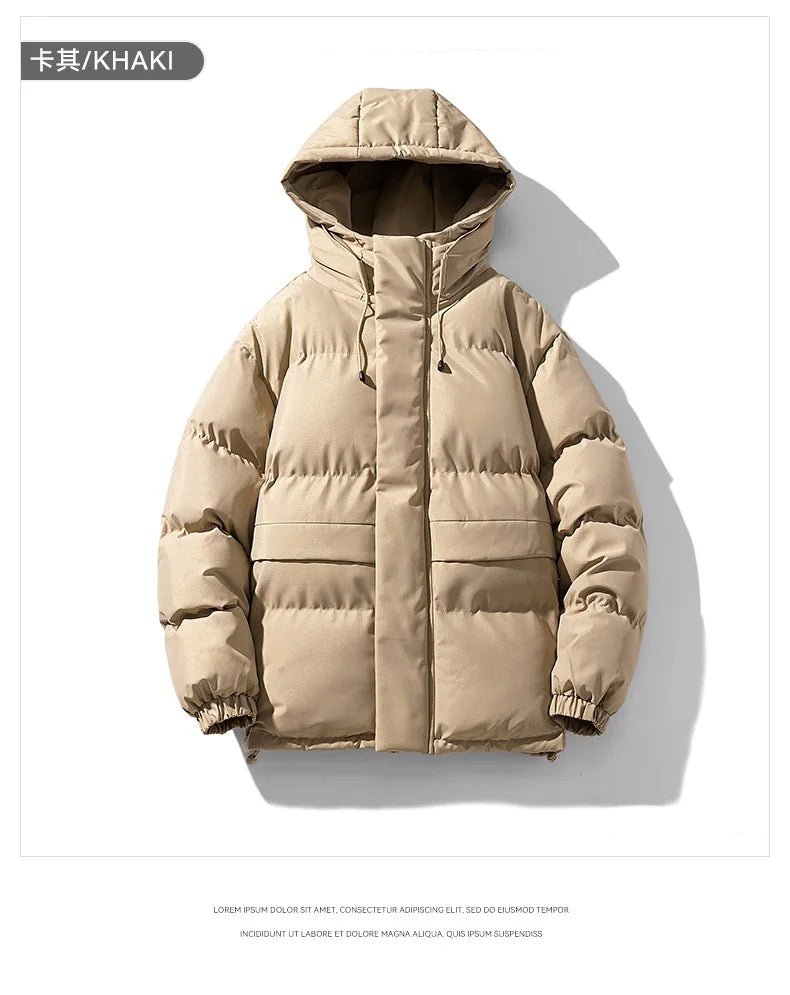 Autumn Hooded Casual Brand Windproof Outwear Hat Parkas New Winter Jacket Male Men Warm Waterproof Parkas Jacket Coat Mens