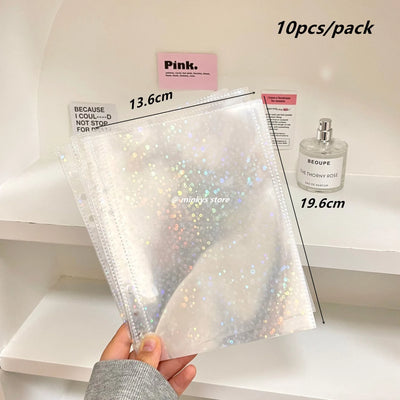 MINKYS 10PCS/Pack Butterfly Little Puppy Kpop Photocard A5 Binder Sleeves Idol Photo Card Holder Photocards Album Storage Bag