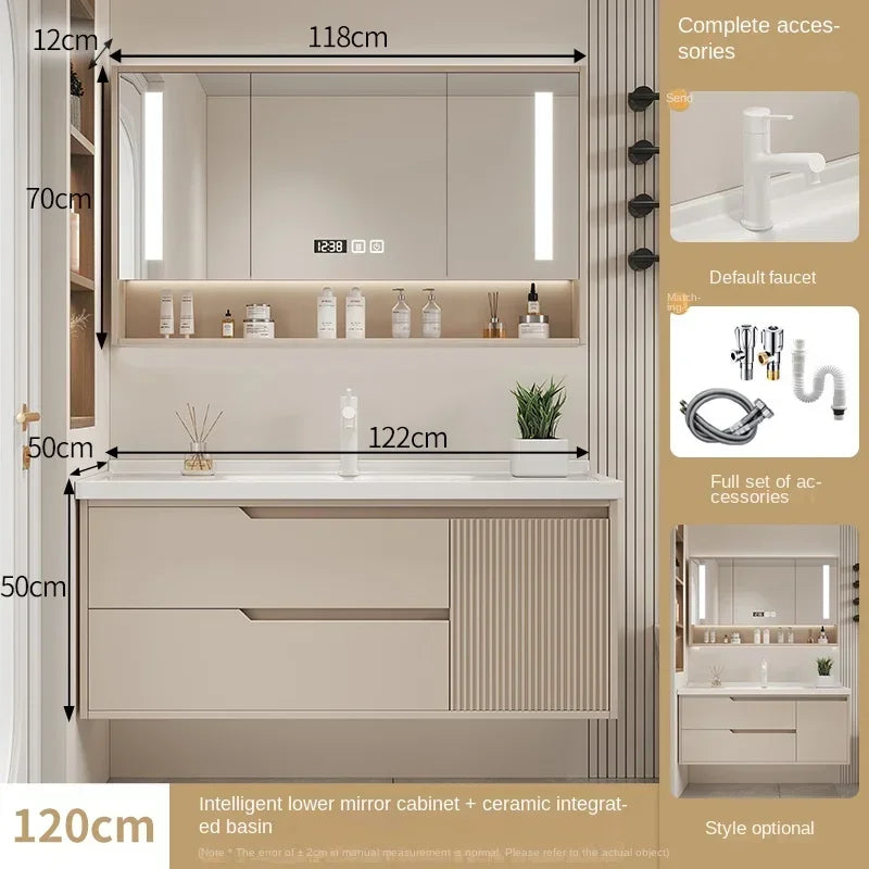 Furniture Basin Combination Bathroom Cabinet Modern Sink Washbasin Minimalist Bathroom Cabinet Washbasin Home Furniture
