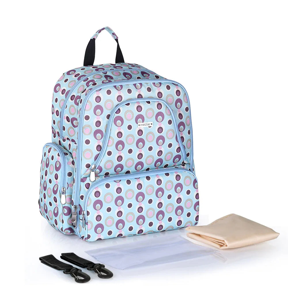 Insular Baby Diaper Bag Multifuntion Nappy Stroller Backpack Maternity Mummy Bag Baby Waterproof Diaper Changing Bag Backpacks