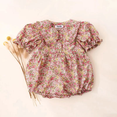 Plaid Baby Girl Jumpsuit Cotton Infant Baby Girl One-piece Playsuit Newborn Clothes Summer