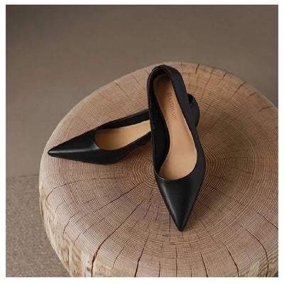 Female Shoes on Sale 2023 Spring Slingbacks Women's Pumps Concise Pointed Toe Thin Heels Ladies Office & Career Mid Heel Shoes