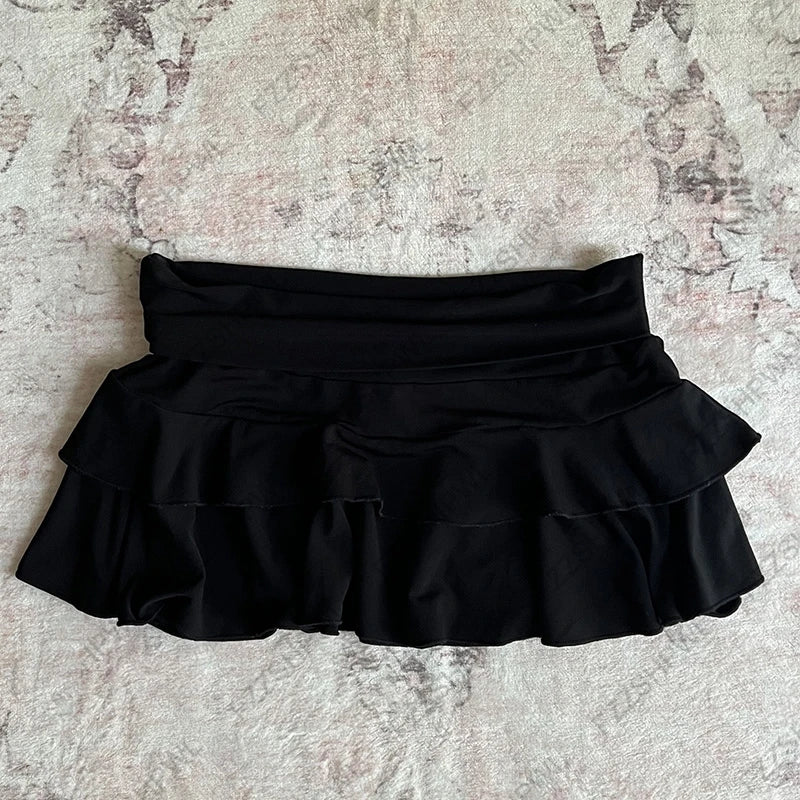 Y2K Skirt Grunge Goth Punk Streetwear American retro Mini Skirt Fashion Unique Classic Minimalist K-Pop Style Low Rise Skirts