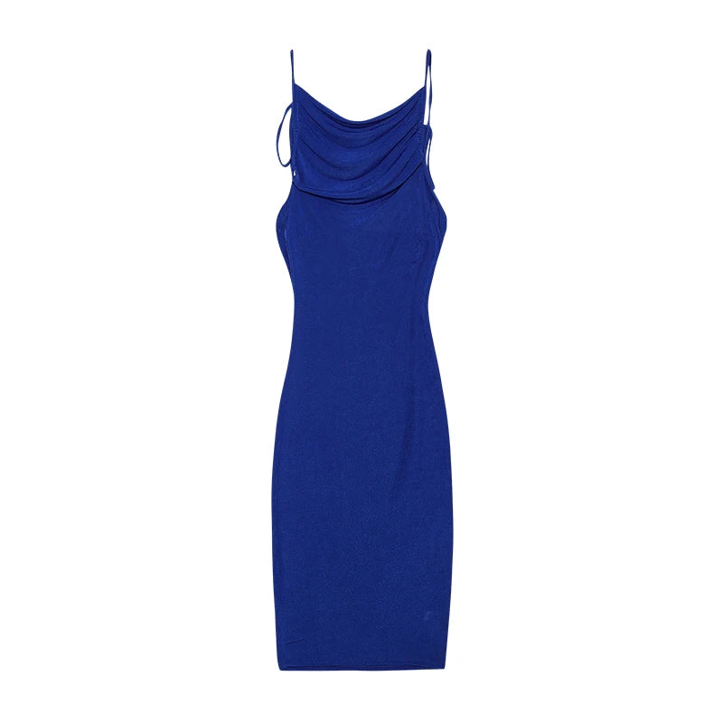 2024 New Summer Fashion Sexy Strapless Dress Strapless Hang Neck Temperament Dress