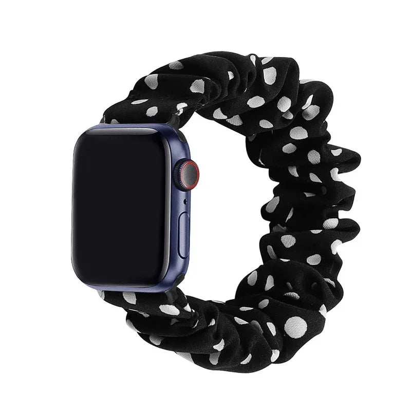Scrunchie Strap for Apple watch band 44mm 40mm 46 42mm 45 41mm ultra 49mm Loop watchband bracelet iWatch series 10 9 8 7 6 SE 5