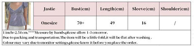 Lace Three-button Plaid Puff Sleeve Short Sleeve T-shirt Women's Summer Sweet Preppy Style Slim Shirt V-neck Short Tops Y2k