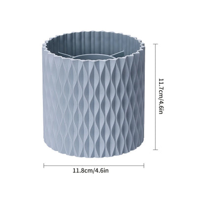 1PC Desk Stationery Storage Box Makeup Cartridge Mouth Red Storage Box Light Luxury Bucket Rotating Pen Holder
