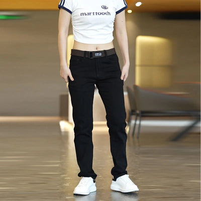 Autumn Men's Slim Jeans Black Skinny Classic Casual Denim Trousers Daily for Office Parties Cowboy Pants Male Pencil Pants