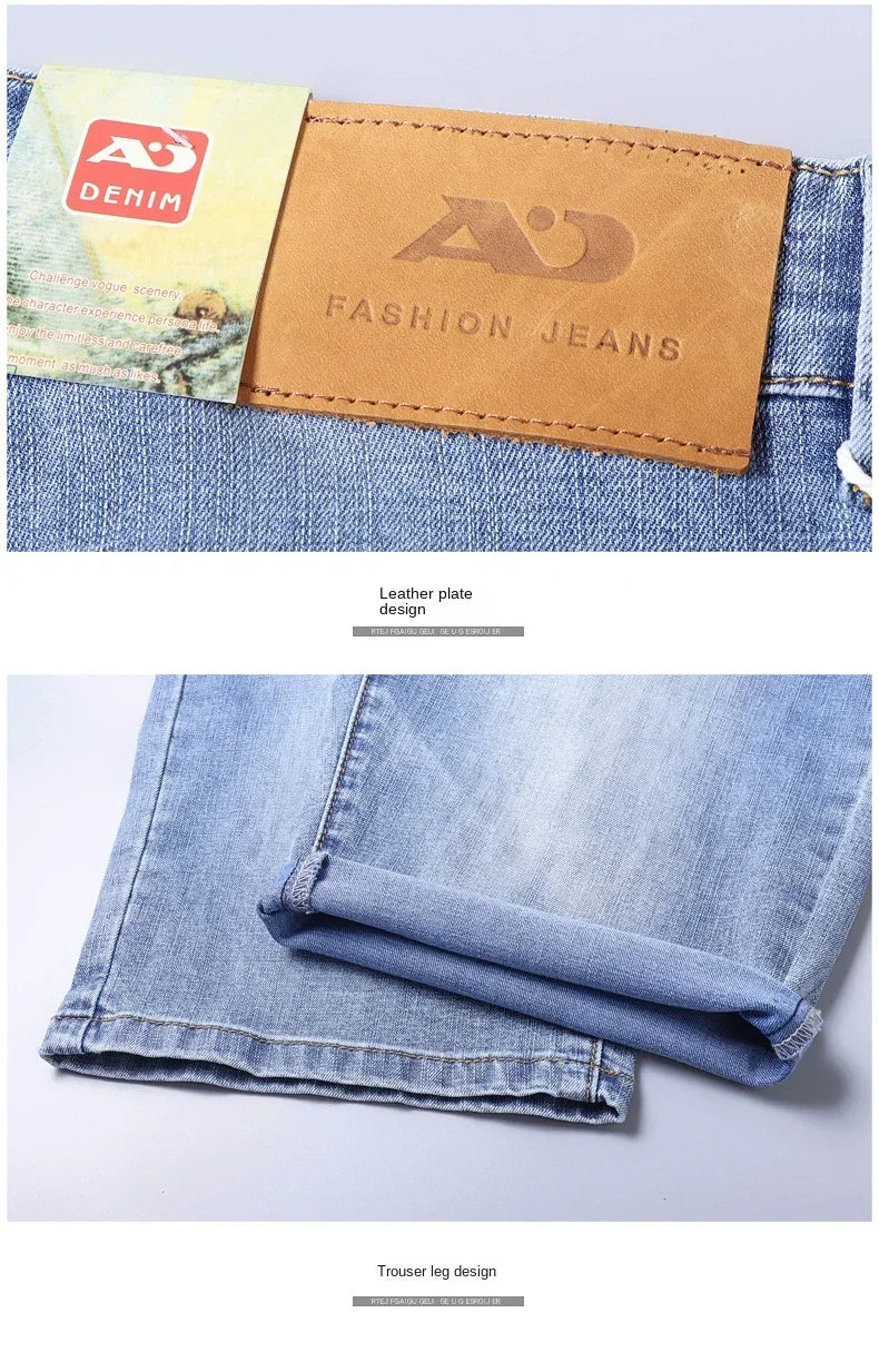 2024 New in SULEE Brand Summer  Men's Stretch Short Jeans Fashion Casual Slim Fit High Quality Elastic Denim Shorts Male Clothes