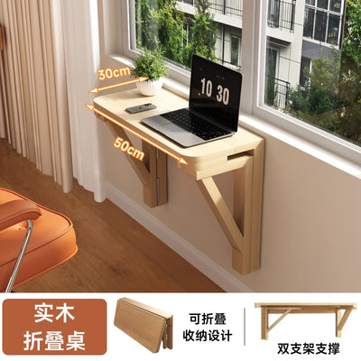 Nordic Style Wall Hanging Folding Table for Home Use Simple Study Desk Writing Desk Against The Wall Space-saving Laptop Desk