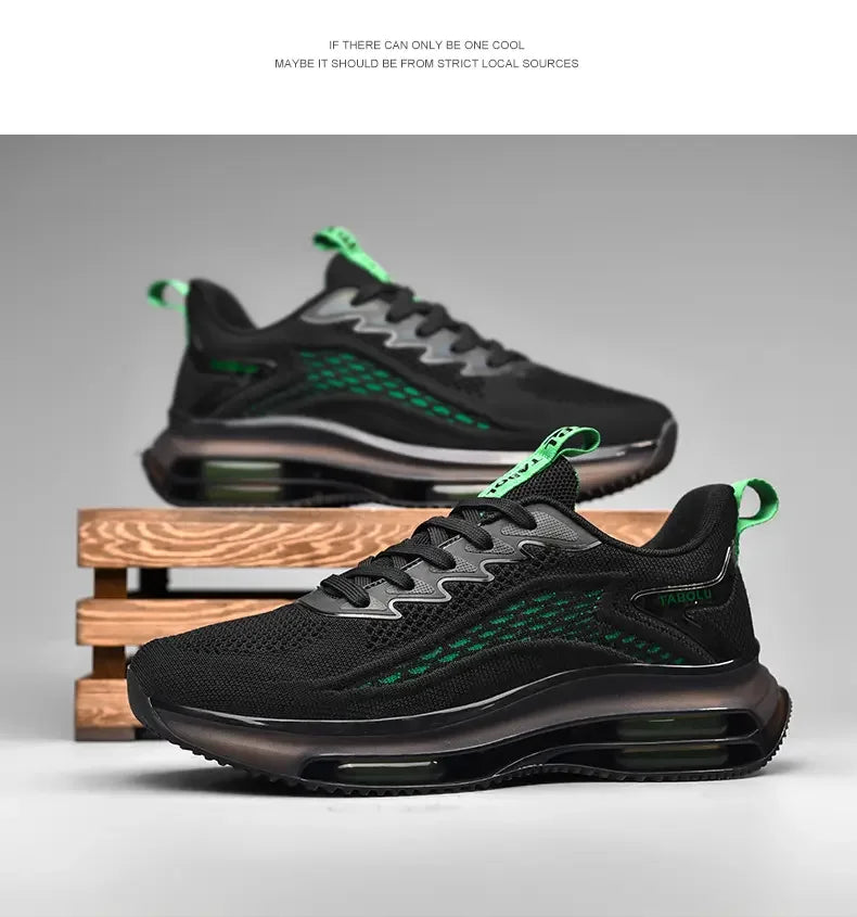 Sneakers Men New Fashionable Thick Soled Anti Slip Shock-absorbing Running Casual Sneakers Summer Mesh Shoes Zapatillas Hombre