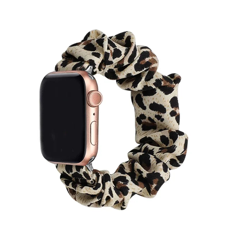 Scrunchie Strap for Apple watch band 44mm 40mm 46 42mm 45 41mm ultra 49mm Loop watchband bracelet iWatch series 10 9 8 7 6 SE 5