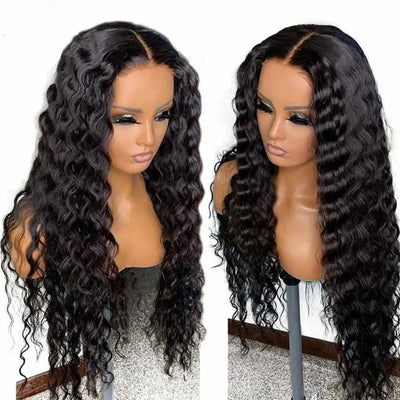 200% Hair Wigs Human Hair Deep Wave 13x4 Lace Frontal Wig Water Wave 4x4 Lace Closure Pre Plucked 13X6 HD Lace Frontal Wig