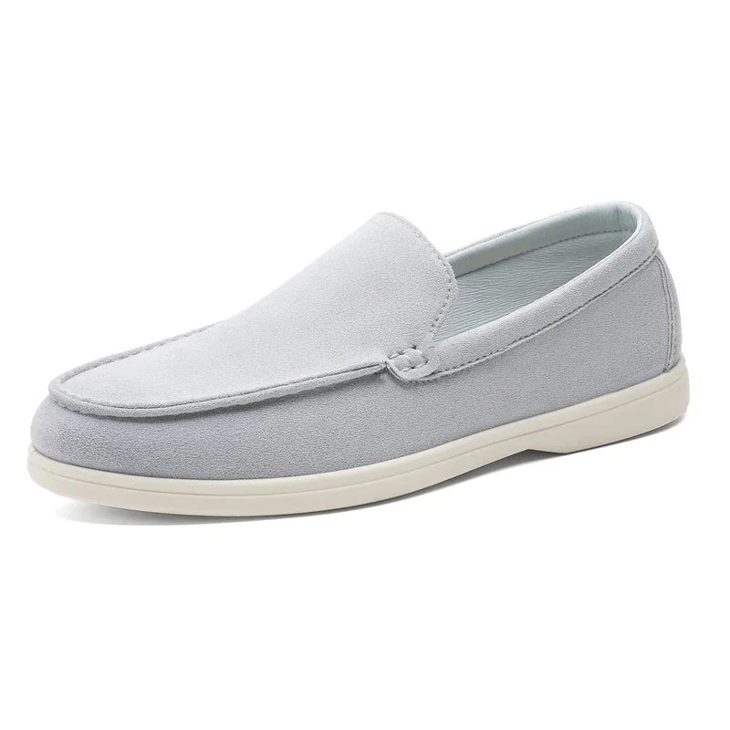 Men's Casual Shoes Suede Leather Loafers Classic British Style Men Shoes Lightweight Soft Moccasins Male Slip on Driving Flats