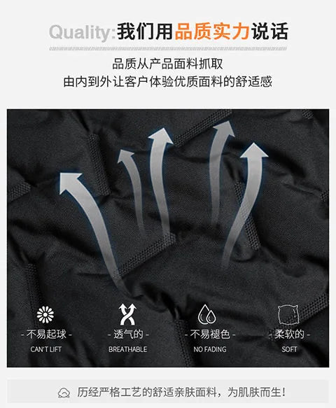 2024 Winter Fashion Sports Plus Fleece Thick Warm Jacket Men's Casual Loose Comfortable Plus Size Hooded Cotton-Padded Jacket