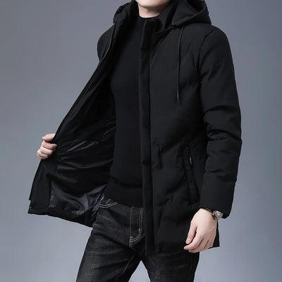 Men's warm Clothing Top Quality New Brand Hooded Casual Fashion Long Thicken Outwear Parkas Jackets Winter Windbreaker Coats