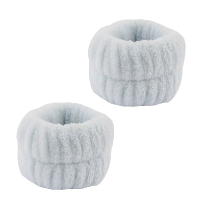 3Pcs/Set of Toiletry and Makeup Headband Wrist Strap Women's Bracelet Scrunchie Striped Plaid Plush Face Wash Home Headband