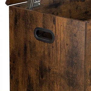 Storage Chest, Storage Trunk with 2 Safety Hinge, 100 cm Lift-Top Storage Bench, Wooden Storage Organizer for Entryway