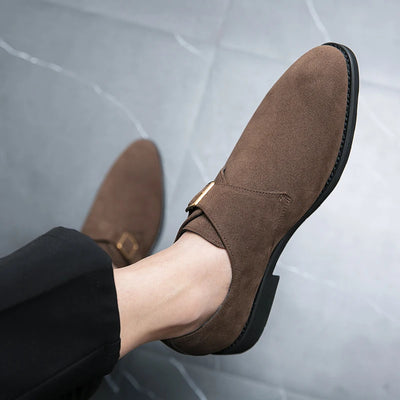 2024 New High Quality Handmade Oxford Dress Shoes Footwear Wedding Formal Italian Shoes Hot Social Office Pointed Suede Loafers