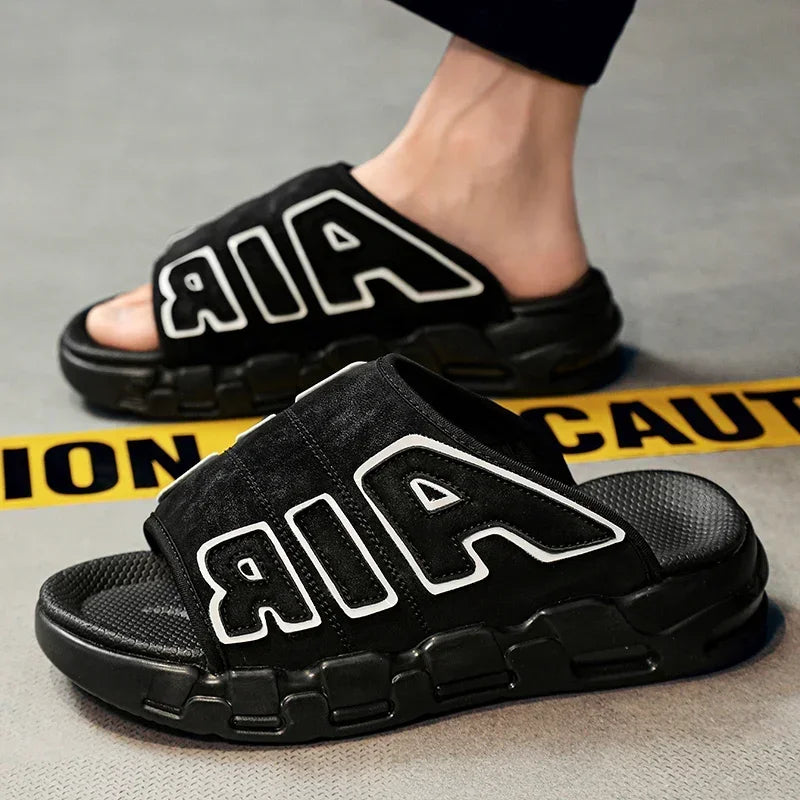 Slippers for Men Flip Flops Air Cushion Design Slide Man Summer New Soft Non-slip Men's Sports Chanclas Hombre Slippers Men