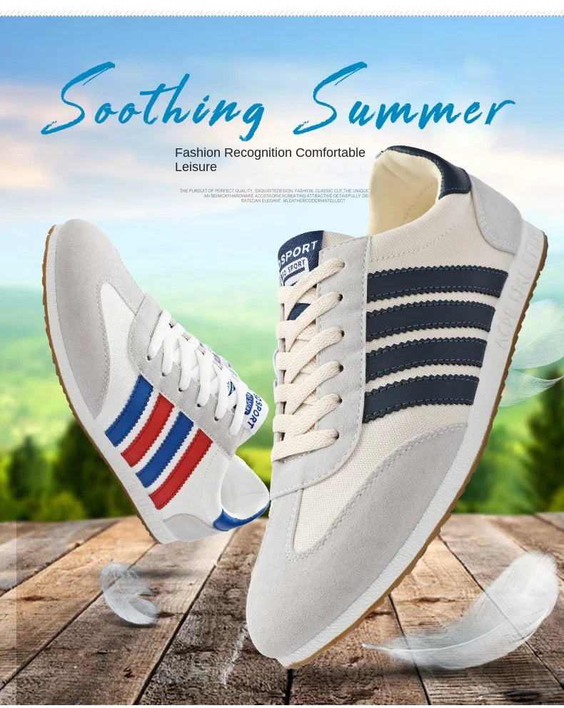 Men Mesh Casual Sports Shoes Spring and Autumn New Fashion Casual Forrest Gump Versatile Lace Up Student Running Shoes