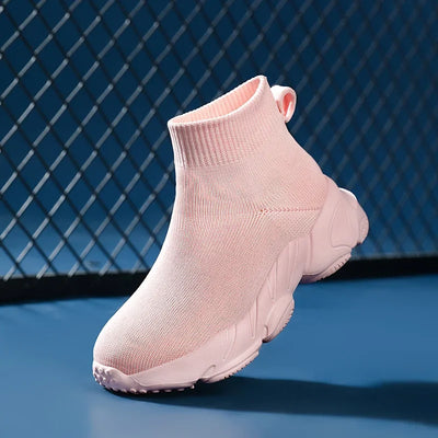 Sock Shoes 2024 New Fashionable Luxury Designer High Top Children's Shoes Comfortable Casual Running Sports Tennis Shoes