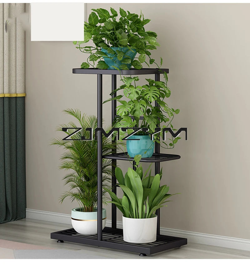 Multifuctional Plant Flower Stand Pots Tray Plant Shelves Planter Display Rack Storage Holder Shelf Home Balcony Garden Decor
