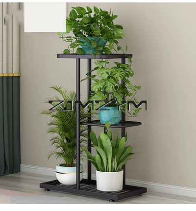 Multifuctional Plant Flower Stand Pots Tray Plant Shelves Planter Display Rack Storage Holder Shelf Home Balcony Garden Decor