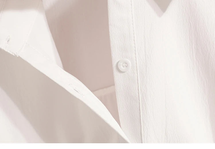 Plus Size Polo Shirt Women Summer 2025 New Korean Style Large Size Loose Chiffon Blouse Women Slim Waist Casual Tops Female
