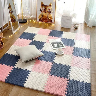 12Pcs EVA Foam Play Mat Carpets for Living Room Decoration for Baby Interlocking Foam Tile Puzzle Exercise Bedroom Decor Mat