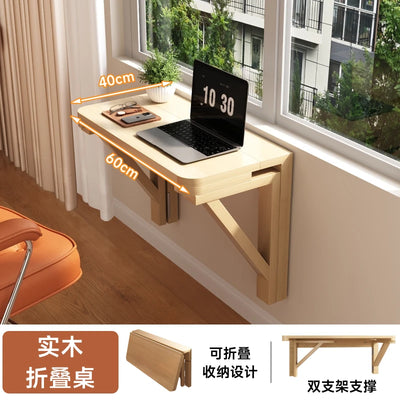 Nordic Style Wall Hanging Folding Table for Home Use Simple Study Desk Writing Desk Against The Wall Space-saving Laptop Desk