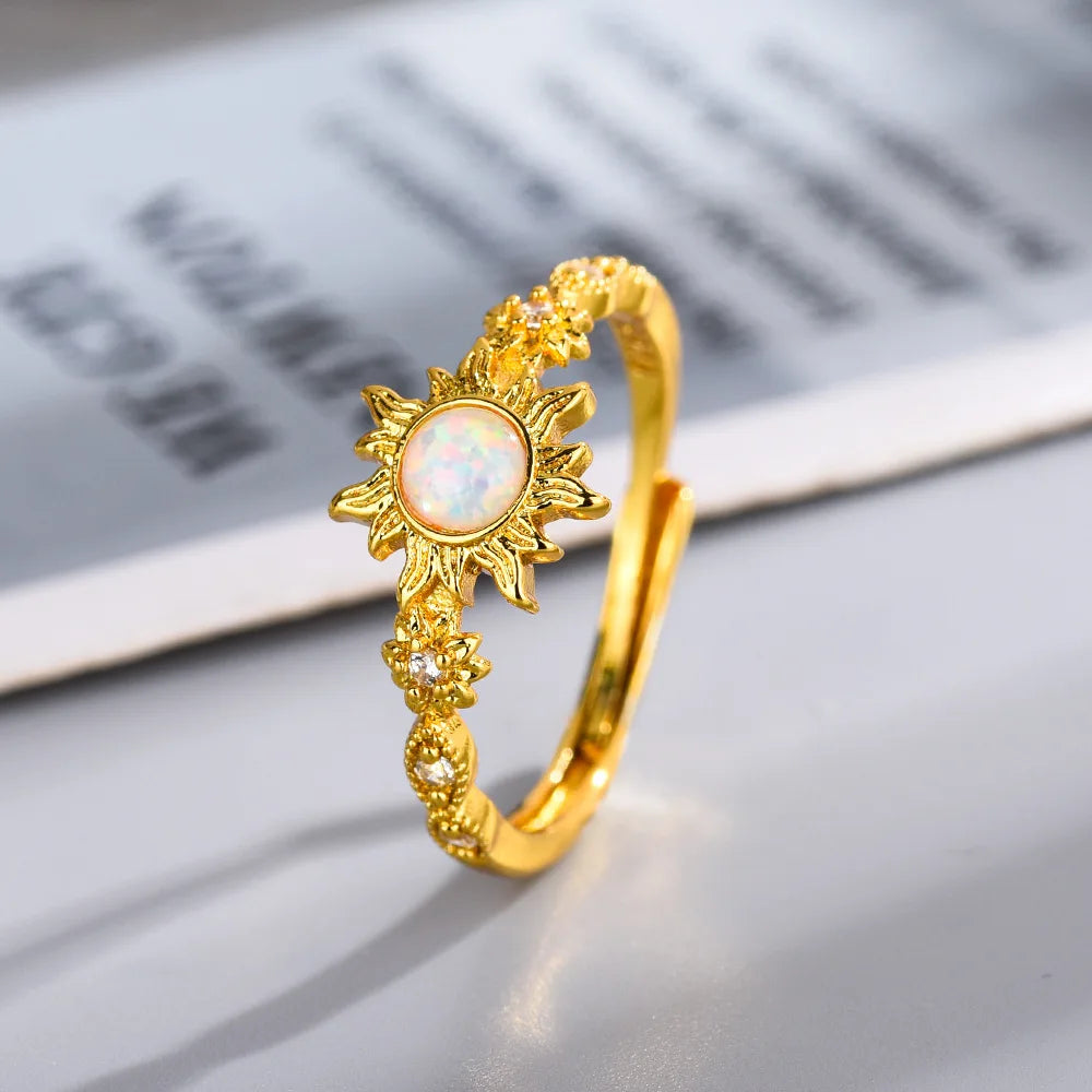 Rapunzel Crown Rings,School Blair Crown Ring,Princess Charm Jewelry,Woman Girl Wedding Party Accessories,Adjustable Rings Gifts