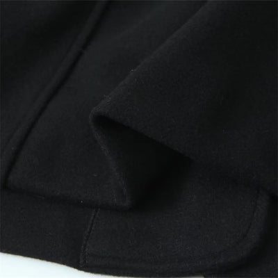 2024 RARF loose single breasted lapel long sleeved short pocket decoration soft coat women's autumn and winter new item