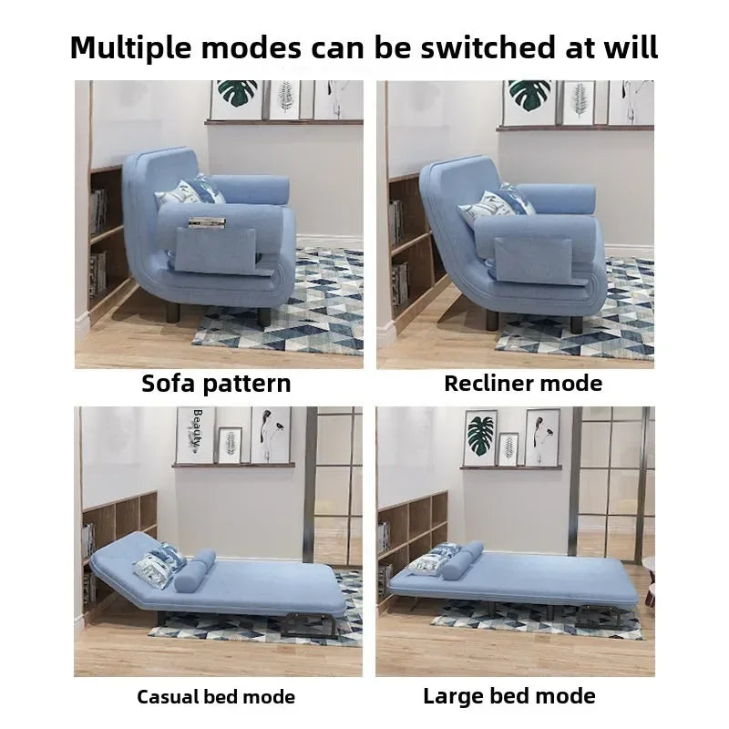 Multi-Functional Folding Sofa Bed Dual-Purpose Leisure Internet Celebrity Sofa Nap Simple Sofa Small Apartment Simple Bed