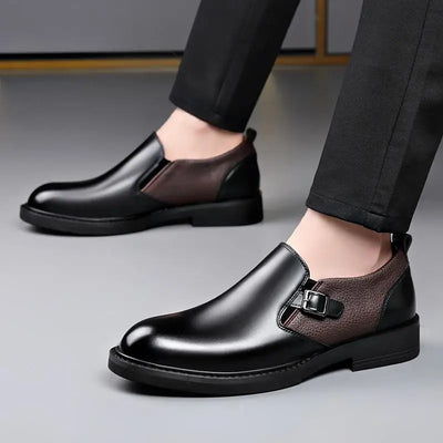 Men's Business Dress Leather Shoes Men's Soft-soled Leather One-pedal 2025 New High-end Casual Shoes Dress for Men Sneakers