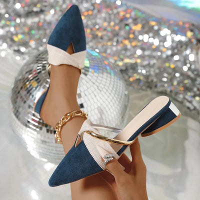 Brand Elegant Heels Summer Women's Shoes Woman Sandals Leisure Slippers Comfortable Open Toe Slip-On Slides