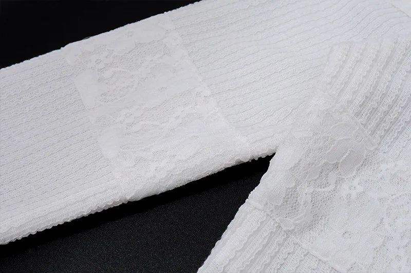 Hot Sale Women's Dress Sets for 2024 Autumn featuring Sexy V-Neck Knitted Cardigan and Sweet Lotus Leaf Hem Shorts