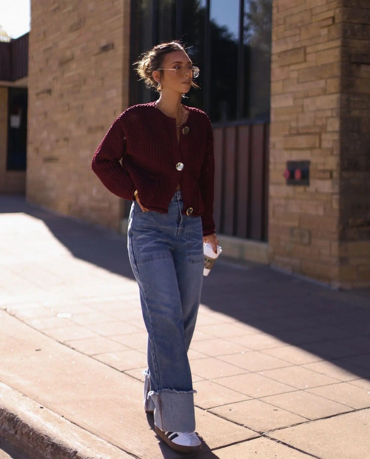Knitted Cropped Cardigan