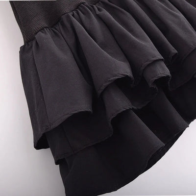 Off Shoulder Strapless Mini Dress Knitted Ruffle Layered Decorative Hem Dress Summer Backless Sexy Daring Party Short Dresses