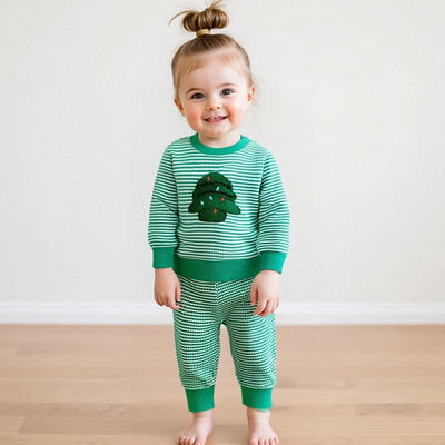 Adorable Baby Boys Girls Thanksgiving Costumes Turkey Tree Ghost Pumpkin Embroidery Hoodies and Pants 2Pcs Outfit Set for Fall