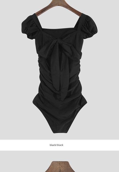Big Fisherman Open Back Triangle One-Piece Hot Spring Vacation Swimsuit