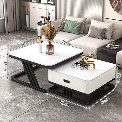 Nordic Aesthetic Coffee Table Living Room Light Luxury Designer Clear Unique Side Table Modern Simple Mesas Bajas Furniture