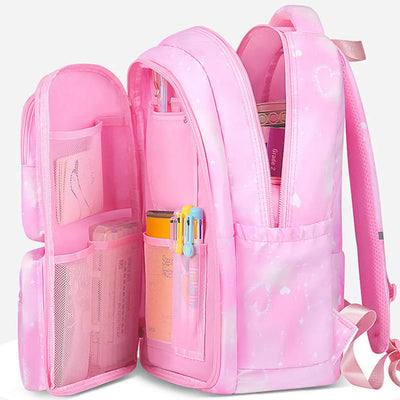 Girl School Bag Backpack Back Pack For Teenager Women Children Female Pink Schoolbag Primary High Bagpack Class Teens Child Kids