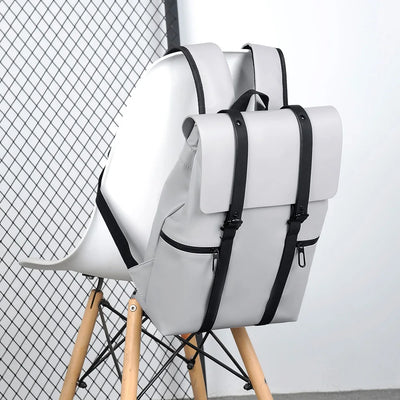 Men Backpack Rucksack Daypack Satchel Student Bag PU Leather Laptop Computer Travel Business Male School Book Bags Knapsack