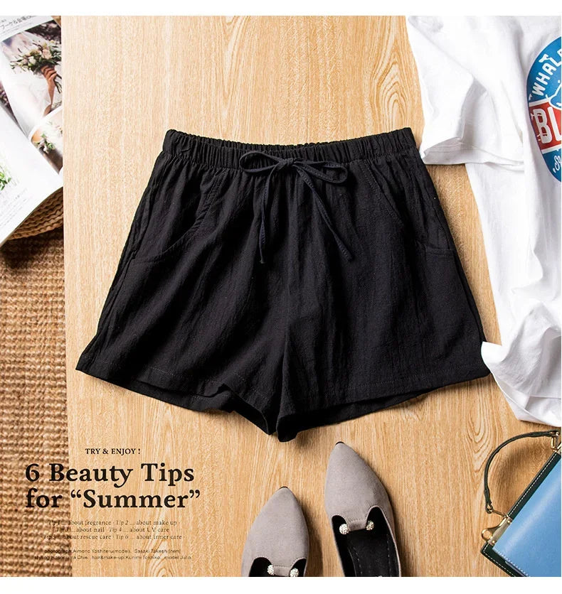 Casual Linen Workout Shorts
