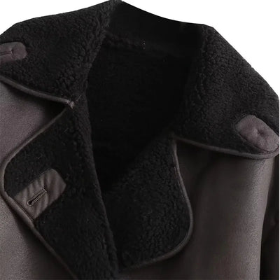 MUJER 2025 Woman Thick Faux Leather Jackets for Women Autumn Winter Warm Coats Female Demi-season Plush Jacket Women Outerwears