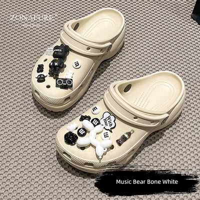 [Shoes Not Included] Hole Shoes Accessories Shoe Ornament Shoe Buckle Decorative Dopamine Y2g Accessory Baroque Suit