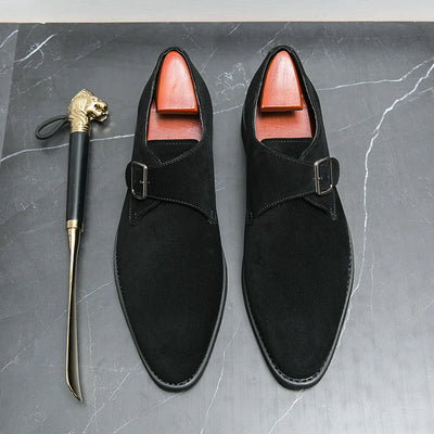 2024 New High Quality Handmade Oxford Dress Shoes Footwear Wedding Formal Italian Shoes Hot Social Office Pointed Suede Loafers