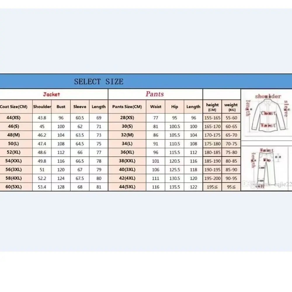 British Style Slim Fit Men Suit Two-pieces(Jacket+Pants)Formal Groom Wedding Tuxedo Prom Banquet Male Set